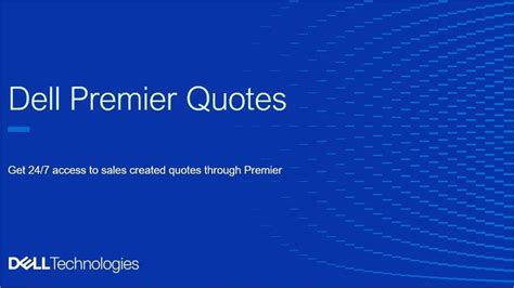 Dell Premier: Quote.